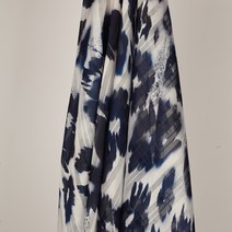 나염 폴리원단 플라워패턴 파스텔원단 의류원단 소품만들기 꽃무늬패턴 패브릭원단 홈패브릭 5종, 골드메탈, 네이비