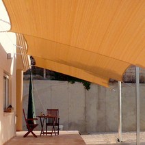 아이스타스 썬쉐이드 타프 HDPE 메쉬 사각형 4x6m, 샌드 Sand
