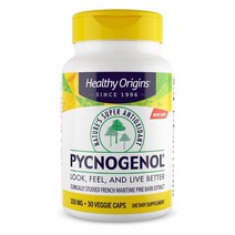 Healthy Origins 헬씨 오리진 피크노제놀 150 mg 30 베지캡슐 Pycnogenol 호팍사 프로시아니딘 프로안토시아니딘 에피 카테킨 피크노제놀-프랑스해안송껍질추출물