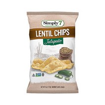Simply7 Lentil Chips Jalapeno 4 Ounce (Pack of １2), 1