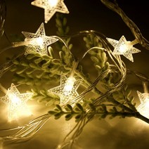 20구 LED 별 집게 전구(3M) (웜색) (점멸) 가랜드, 상세 참조, 상세 참조