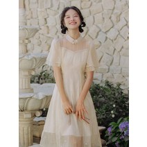 들러리 하객 브라이덜샤워 드레스 중국 신부 여름 평상복 원피스 개량기 -131118