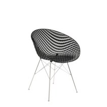 Kartell(카르텔) 의자 『SMATRIK(스마트릭)』 W61D55H77좌면 높이 44(cm) 블랙크롬 SFCH-K5834-B9 요시오카 토쿠 히토