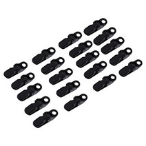 SolUptanisu 20pcs Camping Awning Canopy Clamp Kit Black Trap Clips Jaw Tent Snaps Outdoor Camping Cl, 1
