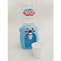 미니 정수기 필터 간이 휴대용 자취 1인가구 어린이 워터 디스펜서 주스 마시는 쿨러 아기 척 장난감 Cosplsy 소품 유치원, [08] Blue pig