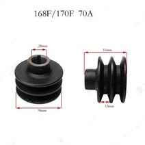 탈곡기 라운드 벨트 풀리 더블 그루브 1 개 가솔린 엔진 디젤 파워 탈곡기 휠 부품용, 02 typeB