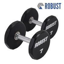 로버스트 아령 1세트 12각 덤벨 우레탄코팅, 로버스트 아령 7kg 2개1세트