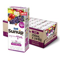 매일유업 썬업 과일야채샐러드주스 퍼플 200ml 24팩.