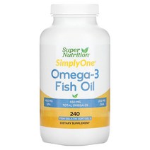 Super Nutrition 오메가3 피쉬 오일 1 000mg 피쉬 소프트젤 2, 240 개