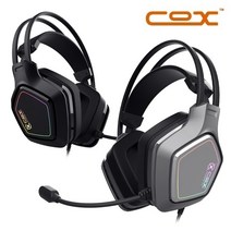 COX SCARLET 7.1 노이즈캔슬 마이크 진동 경량 헤드셋, 블랙