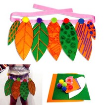 4인세트 인디언치마 놀이키트 유아미술 만들기재료 세계여러나라