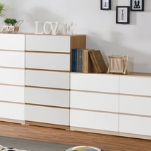 각시방가구 바닐라 600 5단 서랍장 5color, 오크백