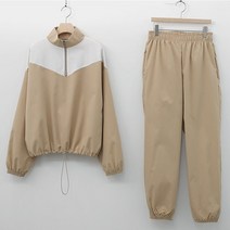 9158 (국내산) SET 여성 바지 세트 아노락 집업 점퍼 바람막이 조거 봄 가을 운동복