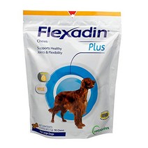 Vetoquinol Flexadin Plus Hip and Joint Supplement for Dogs Glucosamine and Chondroitin for Dogs Co, Large, Chicken liver