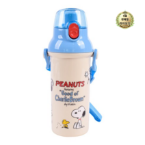 라이브잇 릴팡 피너츠 스누피 원터치 어깨 끈 물통 PN6109, 혼합색상, 480ml, 4세트