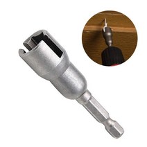 전동 렌치 버터 플라이 볼트 소켓 렌치 6.35mm 육각 샹크 어댑터 너트 전동 공구 홈 붙이 전기 스크루 드라, 01 1pcs