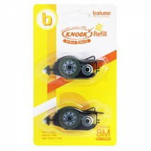 바르네 노크식 풀테이프 리필 BGT-2088R 8.4mmx8M/본드/목공품/칼/사무/풀/가위/접착제/테이프/순간접착제/오피스, 본상품