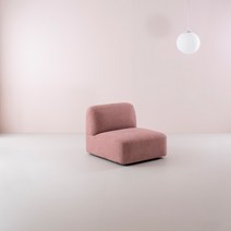 리바트 온드 1인 패브릭 소파 (3색), 앨지 레드