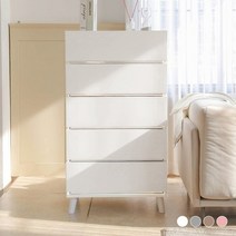 레그 포인트 서랍장 600_5단, 화이트