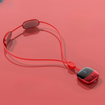 스마트 목 마사지기 기계 넥밴드 온열 어깨 안마기, 라이트 그레이