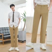 파이브데이교복바지 남자 (SS 스판 (하복) 베이지 6XL)