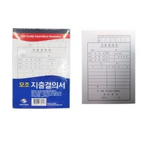 고급형 모조 지출결의서 10개 결의서용지 결의서 지출결의보고서