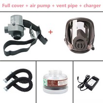 낙엽송풍기 화학 산업용 페인팅 스프레이 공기 공급 전기 일정한 유량 전면 가스 휴대용 송풍기, 4.Air Pump Full Mask C