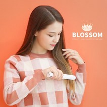 BLOSSOM 무선 고데기 충전식 미니 휴대용 여행, 블랙, 기본