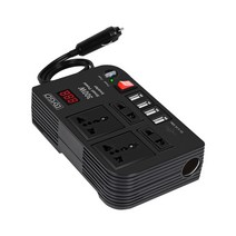 시거잭 인버터 부품 차량 전원 12V-220V 155x97x40mm 1 개 220V/50Hz 4USB 액세서리 자동차 충전기 변환기 신제품