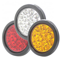 LED 램프 트레일러 덤프 테일램프 캠핑카 카라반 데루등 후미등 브레이크 전구, 12V 옐로우