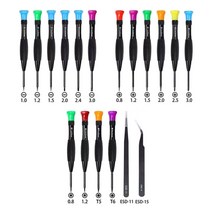 18 Pcs Torx Screwdriver Set 미니 Small Magnetic Flat Phillips Head Screwdrivers Tweezers Repair Kit S