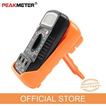 공식 PEAKMETER MAS830L 휴대용 핸드 멀티 미터 DC 또는 전류 저항 측정 테스터, 01 주황색