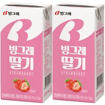 빙그레 딸기우유, 190ml, 24개