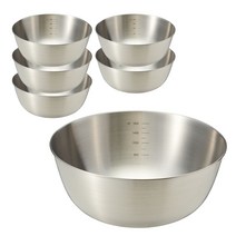 무인양품 MUJI 스테인레스 보울 6p, 실버