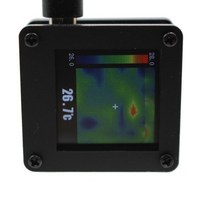 열화상 배관 감지 탐지 난방 누수 카메라 Handheld Thermograph Camera Infrared Temperature Sensor Digital Thermal Image, 옵션01 Black
