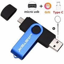 뜨거운 판매 TYPE-C USB 2.0 Pendrive 64 기가바이트 32 고속 펜 드라이브 플래시 디스크 안드로이드 스마, 04 Blue_03 16GB