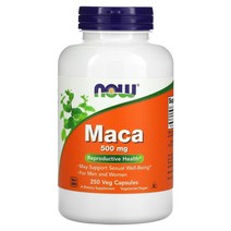 나우푸드 마카 500mg 베지 캡슐 100 250 정, 250개
