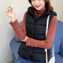 베베디 여성용 차르 후드 경량 패딩조끼
