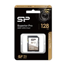 [실리콘파워]SD카드 Superior Pro UHS-II V90 128GB -SP128GBSDXJA2V10-