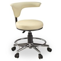 진성메디시스템 미용의자 진료의자 피부관리실 높낮이조절 보조의자 AS-307 의자, 아이보리