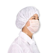 방진 모자 제전모 무진모 크린룸 후드 C3, 화이트S