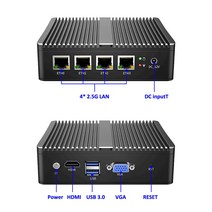 미니pc 팬리스 미니 PC 4 인텔 2.5G LAN 스위치 셀러론 J4125 4x2500M i225 Nic 미니 라우터 서버 ESXI HD-, 01 pfSense_01 미국, 02 8GB DDR4 128GB SSD