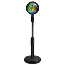 배경조명 프로젝터 스튜디오 홈파티 생일파티 SNS 인스타 감성 셀카 분위기있는 장식조명 일몰 무지개 분위기 램프 야간 조명 침실 룸 장식 배경 벽 틱톡 테이블, 01 as pic