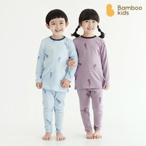 [밤부베베] 밤부키즈 온마을 긴팔 내의(톤온톤)_바니(24~60개월), 베이비 블루, 120호(36~48개월)