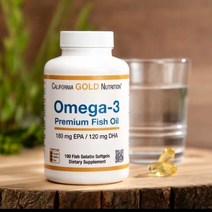 아이허브 CGN 오메가3 피쉬 오일 EPA 180mg / DHA 120mg 100정, 쿠팡 윙 1, 상세페이지 참조