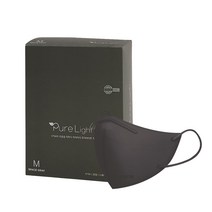 케이에이 퓨어라이트 핏 황사방역마스크(KF-94) _ 6 가지 컬러, 스페이스 그레이(중형), 25매