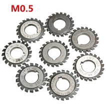 목공 트리머 보링기 모듈 0.5 PA20 도 보어 16mm #1-8 HSS 인벌 류트 밀링 커터 절삭 공구 고속 스틸, 03 4