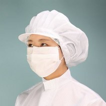 위생모자 방진 제전모자 클린룸 크린룸 귀오픈 캡모자, 화이트3XL
