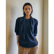 21FW 네이비 비즈장식 긴팔블라우스 DLBL1CY82N3