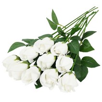 비누꽃 비누꽃바구니 꽃다발 플라워박스 32cm 105pcs 장미 비누 꽃 꽃다발 가정, 하얀